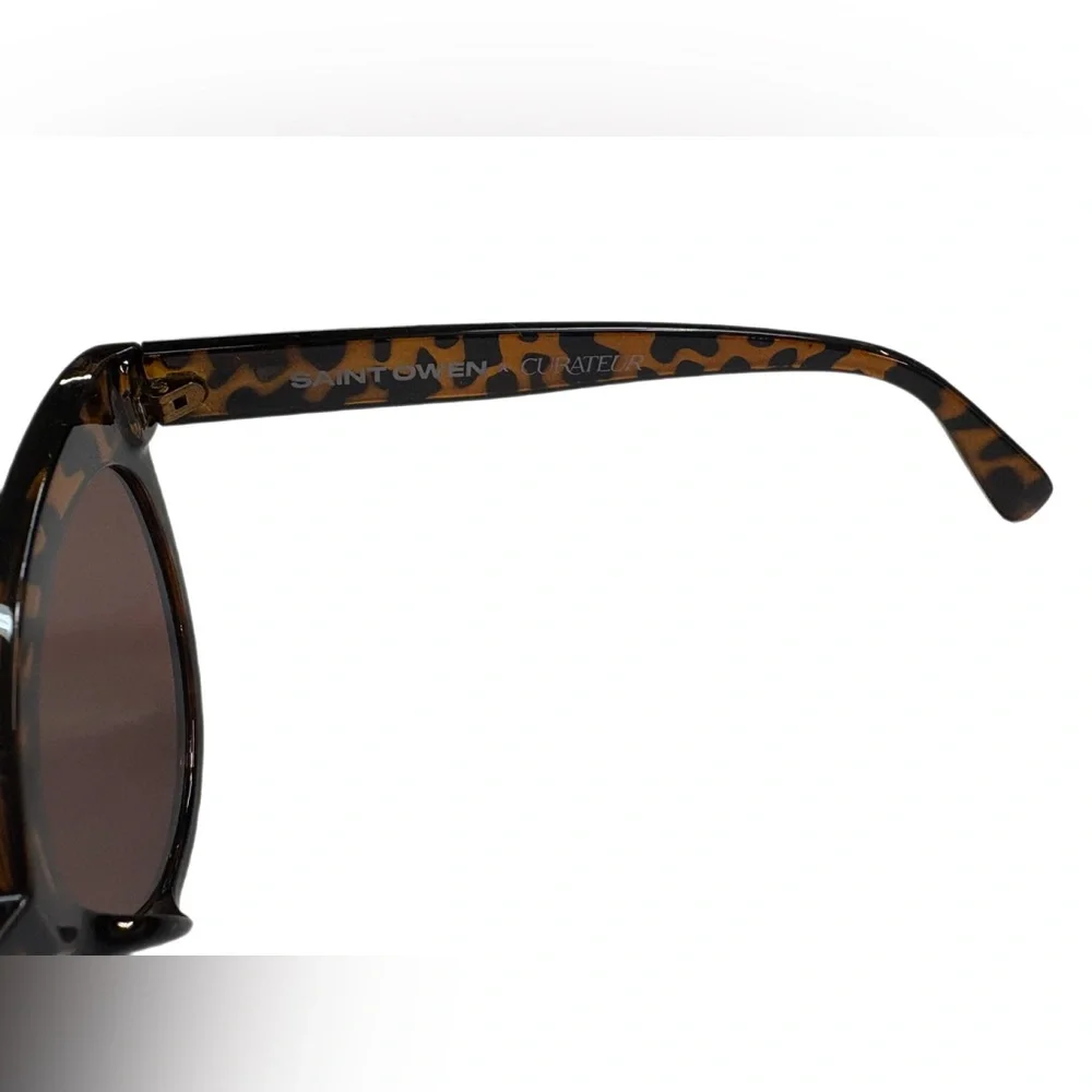 SAINT OWEN x CURATEUR Wylde Tortoise Shell Cat Eye Sunglasses NWOT